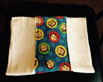 Curious George Burp Cloth