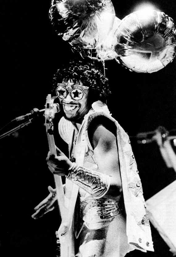Bootsy Collins Poster Bassist ParliamentFunkadelic Live in
