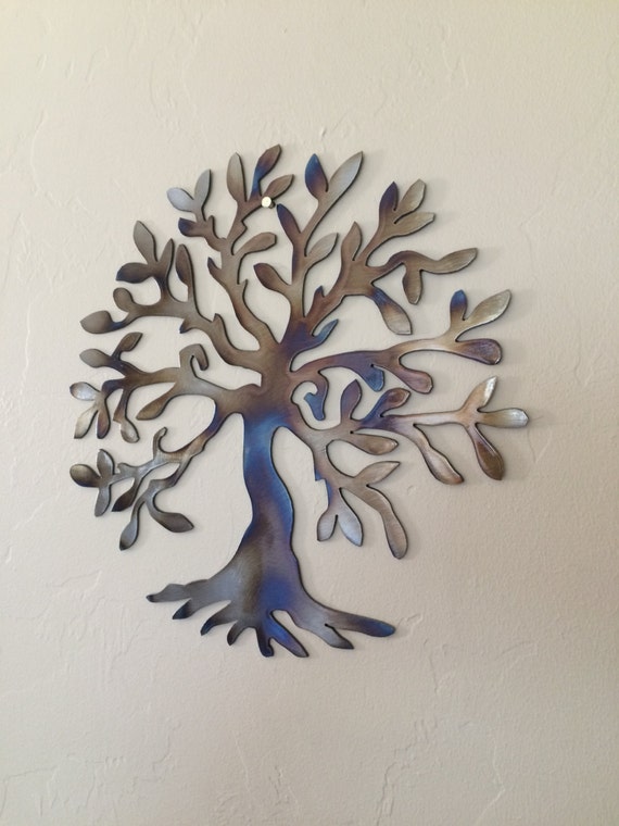Olive Tree of Life Abstract Metal Wall Art Decor