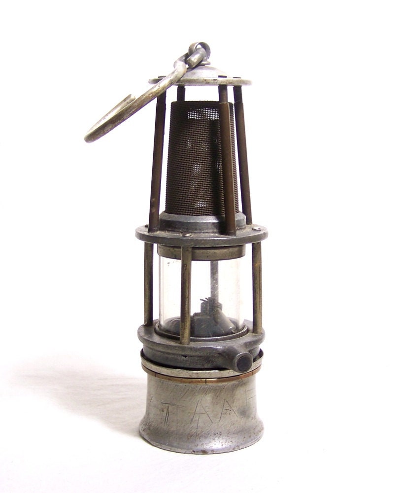 Antique Baby Wolf Miner's Safety Lamp Wolf Safety Lamp