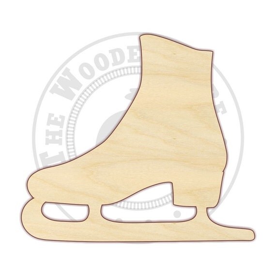 4 12 Ice Skate Wood Cutout 170197 Unfinished