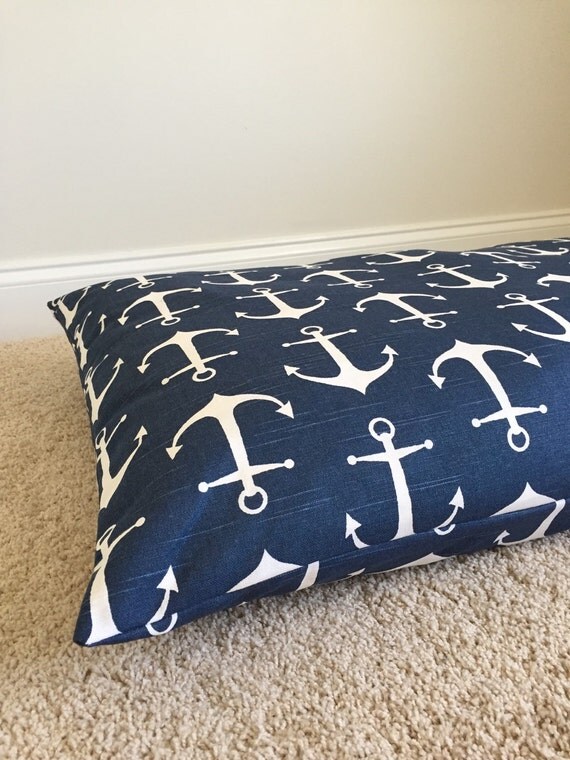 Anchors dog bedsDog bed duvet Dog bed covers Nautical by PlushPup