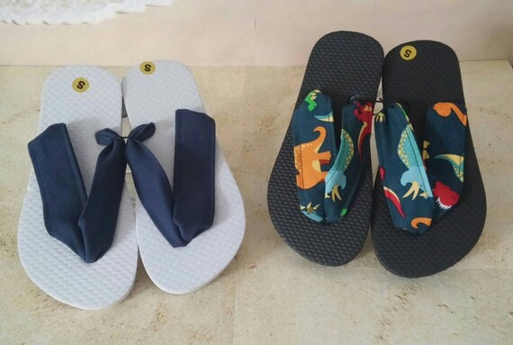 fabric strap flip flops