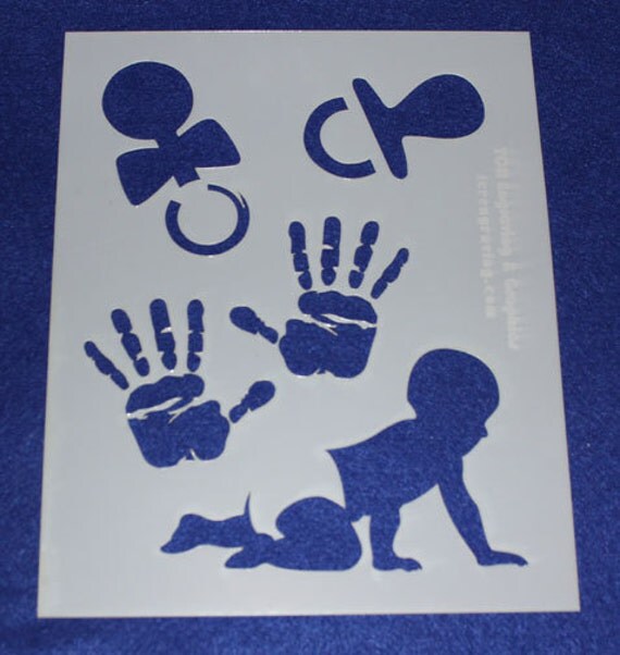 Baby Stencil Set 8 x 10 Stencil 14 Mil by QuiltingTemplates