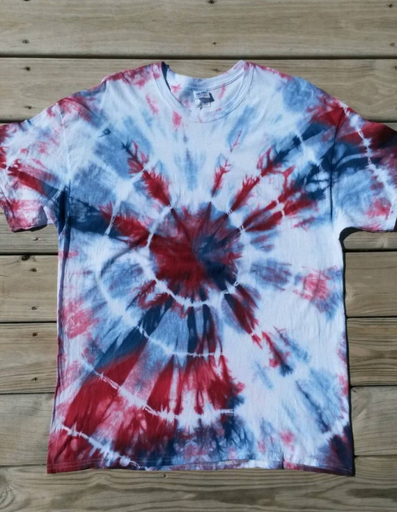 Tie Dye Shirt Red White And Blue Tie Dye Shirt Patriotic Shirt American Flag Shirt 4th Of 