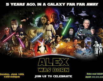 Star Wars Invitation - Star Wars Birthday party Invitation Printable