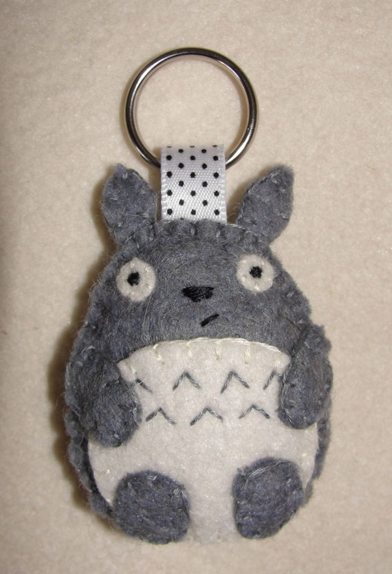 totoro keychain plush