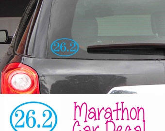 Marathon Vinyl Car Decal - You choose color decal - Running - Runner Decal - Laptop Decal