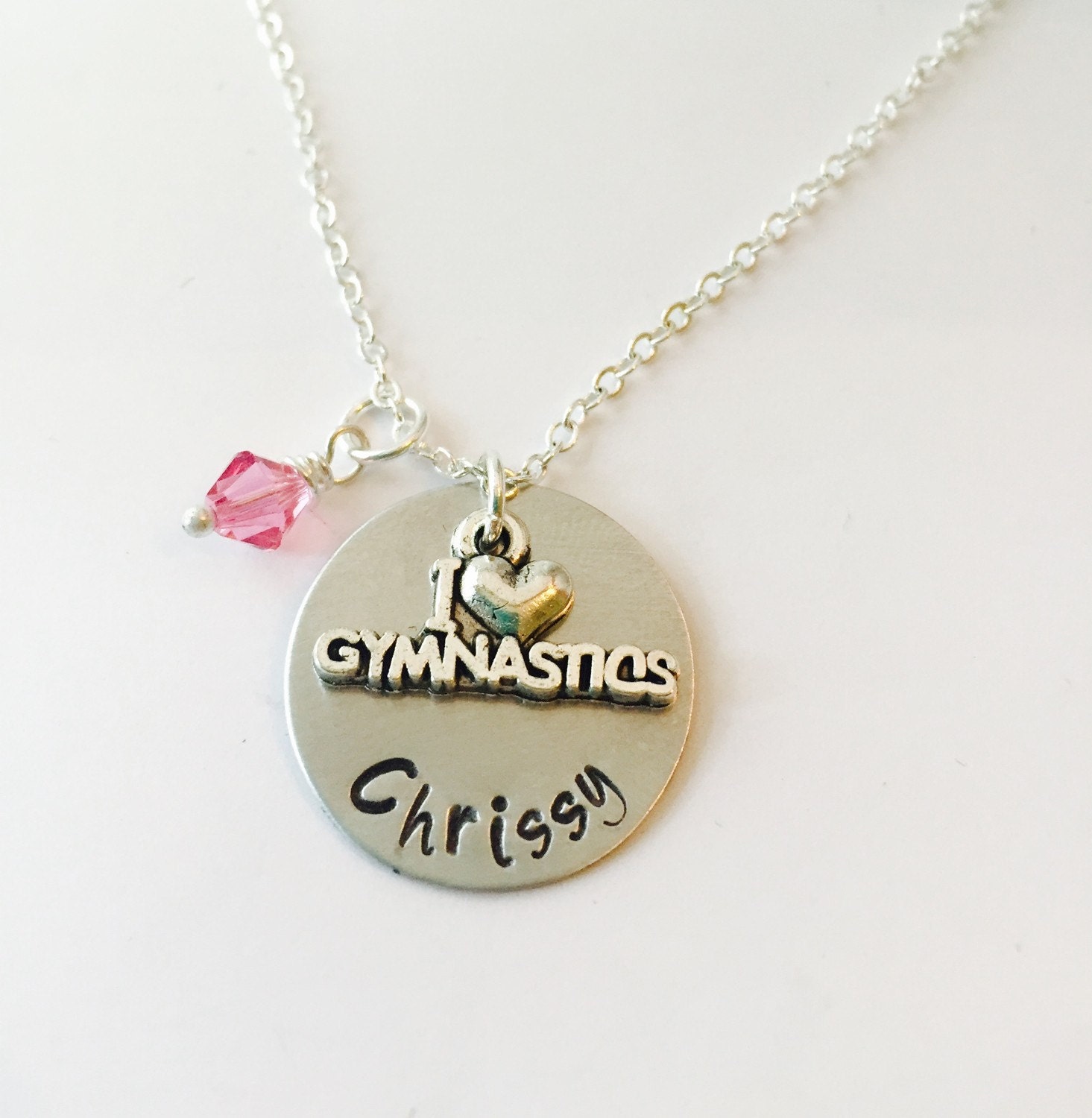 Gymnastics Necklace Gymnast necklace Love Gymnastics