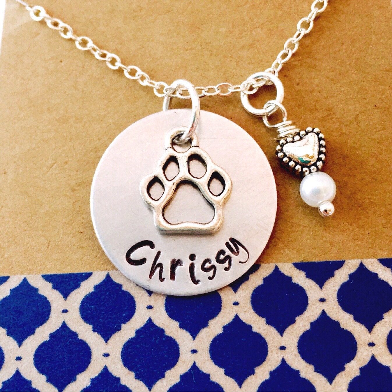 Rememberance Pet Necklace Pet Memorial Necklace Pet