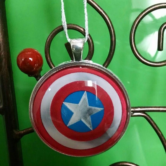 captain america shield christmas tree topper