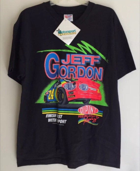 Vintage Jeff Gordon NASCAR Team Hanes T-Shirt Tshirt by VTGCRAFT