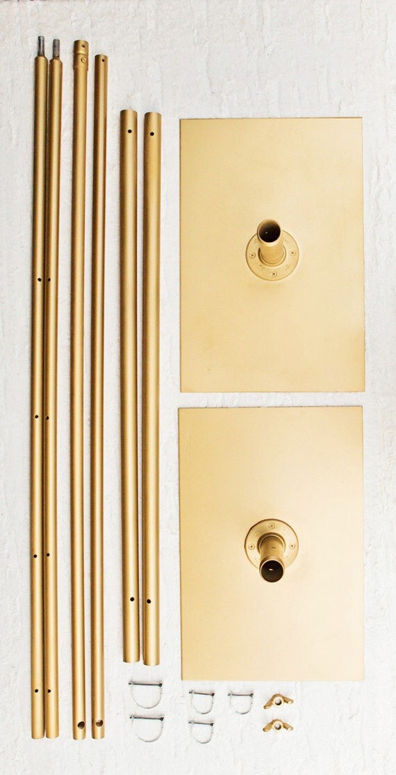 Matte Gold Backdrop Support System // Clothes Rack by dropitMODERN