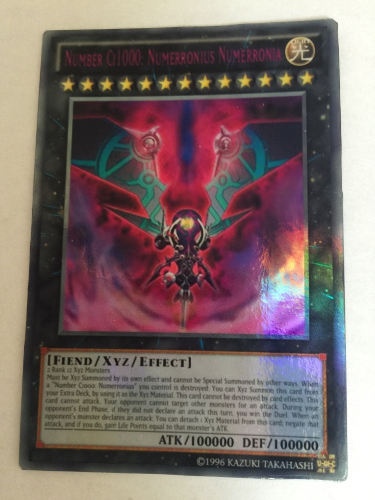 Yugioh ANIME ONLY Card Lot of 2 Number C1000 by CustomProxies