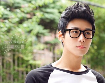 Korean Style Short Men Curly Full Wigs Boy Student Fake Hair Synthetic Hairpiece Handsome Sunshine Cosplay Hair Accessories Wig Cap