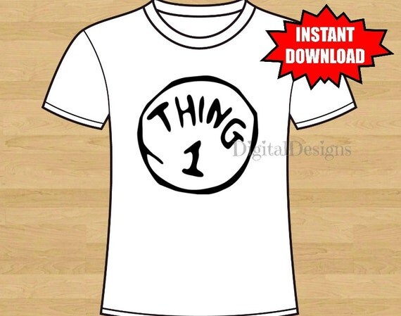 thing 1 shirt iron on