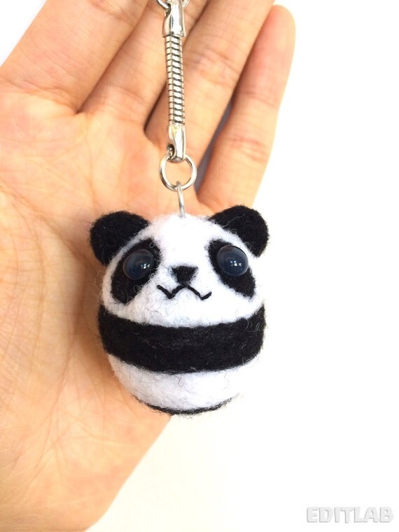 small panda keychain