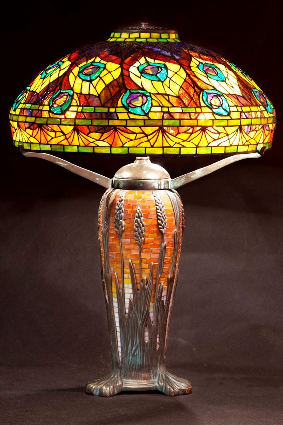 Tiffany Peacock lamp