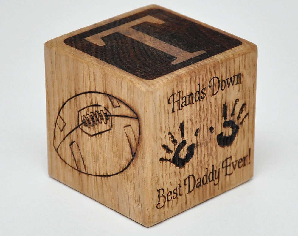 Personalized Wooden Baby Block Gift Engraved It's A Girl