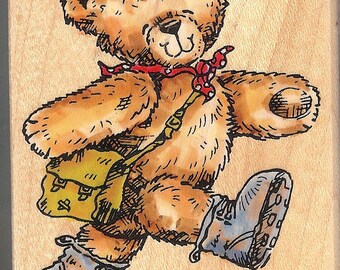 Penny Black Rambling Ted Mounted Rubber Stamp