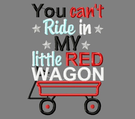 You can't ride in my little red wagon by DesignsbyRhainyDays