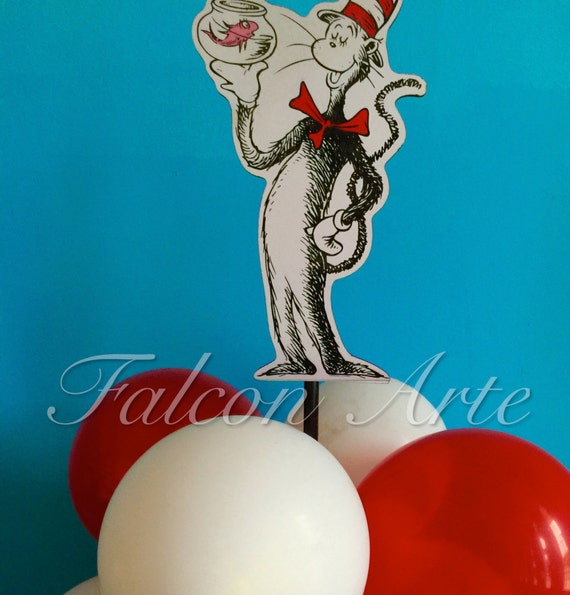 Dr Seuss birthday party Balloon Centerpiece for Birthday or