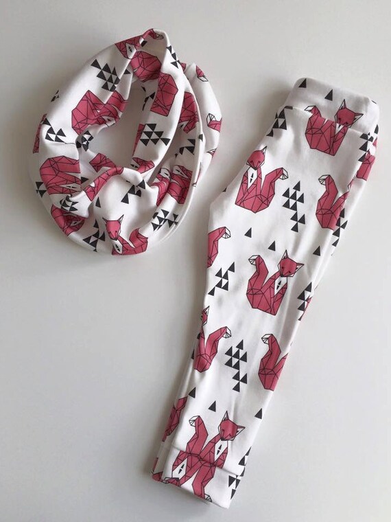 Fox Leggings/Baby Leggings/Toddler Legging/ Organic Cotton Leggings