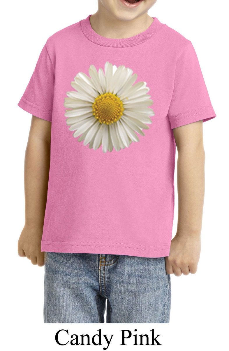 Toddler's Flower Shirt White Daisy Tee TShirt