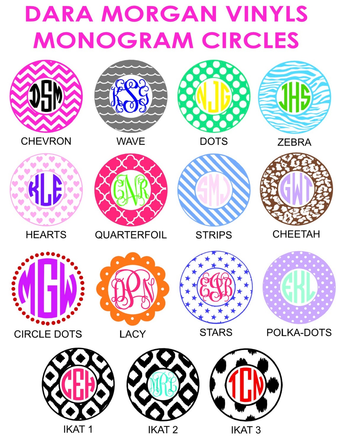 Monogram Circles