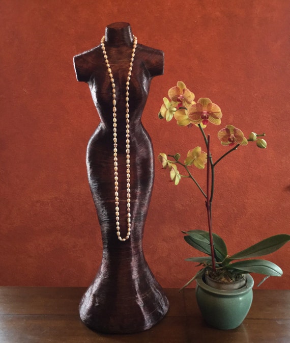 Paper Mache Display Mannequin for necklaces chains pendants