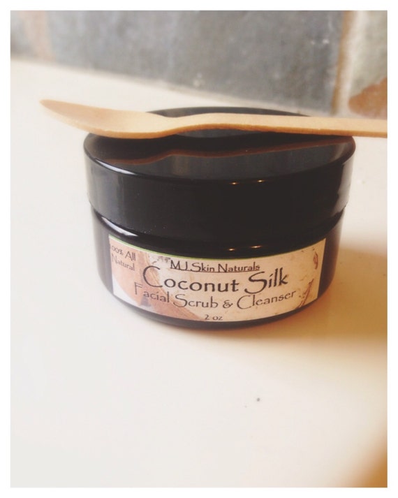Coconut Silk Facial Scrub With organic coconut by MJSkinNaturals