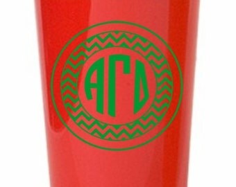 Alpha Gamma Delta Monogrammed Giant Plastic Cup