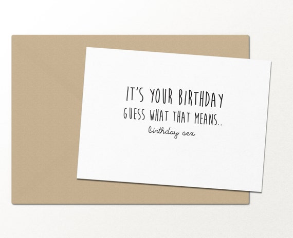 it's your birthday guess what that means // by palmettopaperco