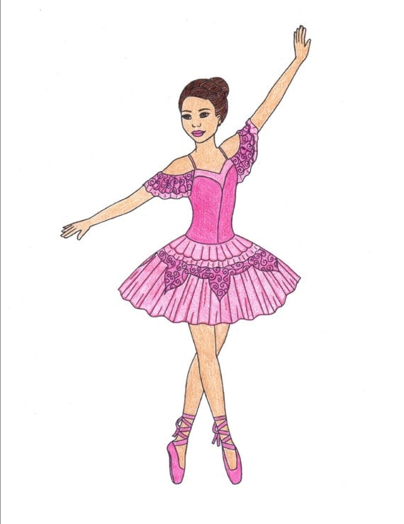 Ballerina Coloring Book Printable Ballet Coloring Pages