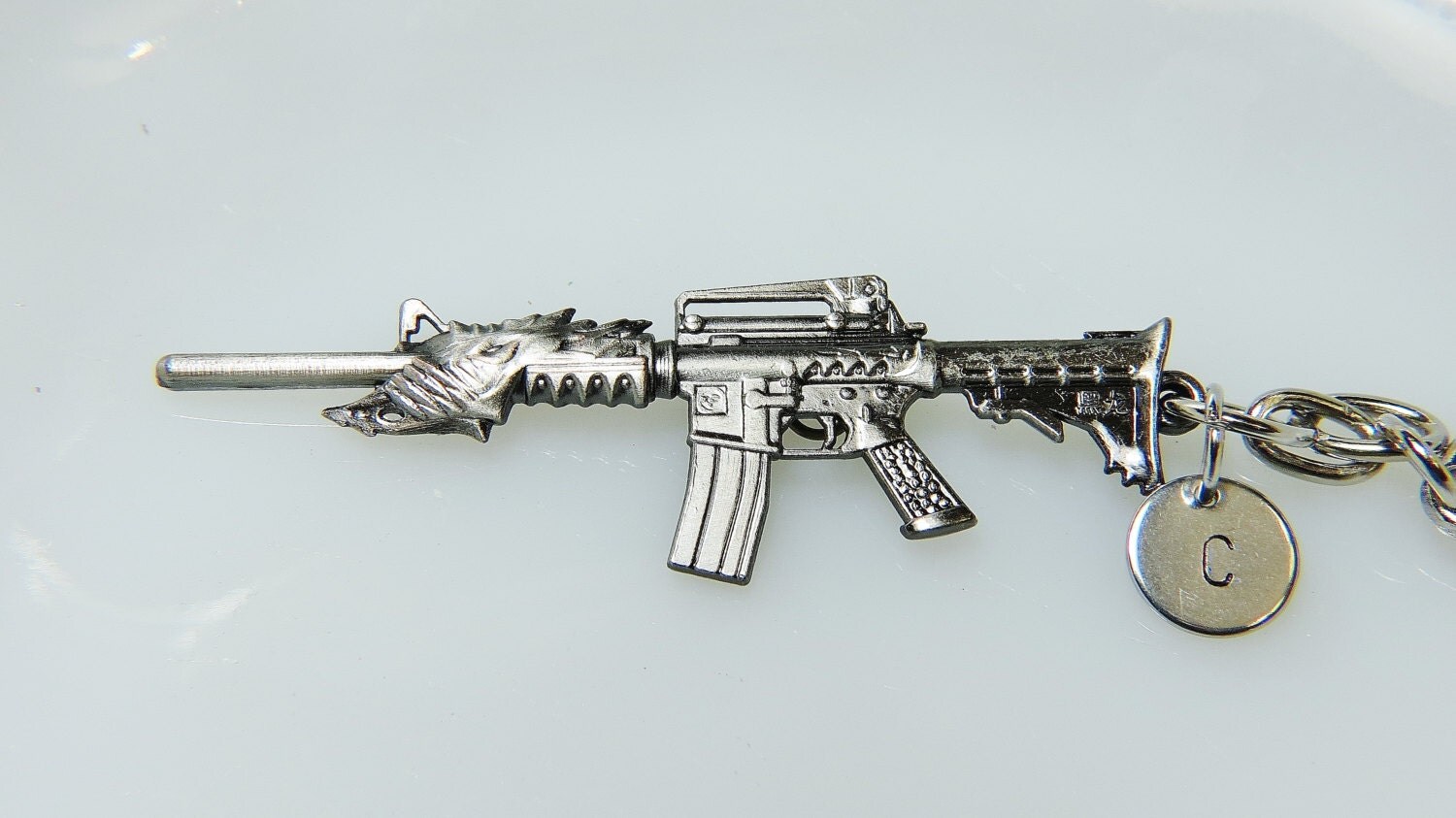 Assault Rifle Kylin M4A1 Charm Keychain Mini Cross Fire Gun