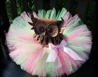 Tutu, Baby Girls Tutu, Pink and Green Tutu, Toddler Tutu, Cake Smash Tutu, Infant Tutu, Newborn Tutu, 1st Birthday Tutu, Birthday Tutu