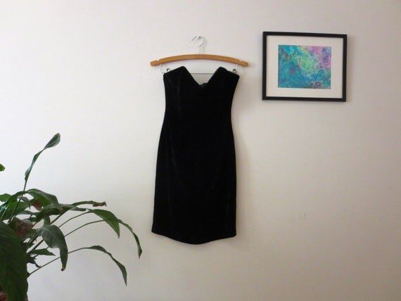 scott mcclintock black velvet dress