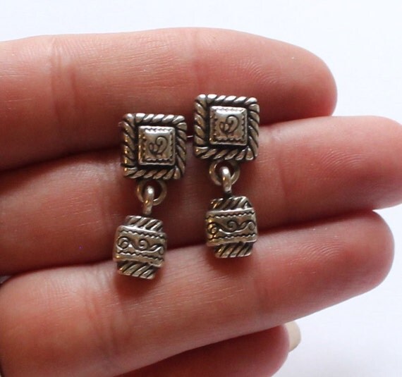 Vintage Brighton Designer Dangle or Drop Earrings by paststore