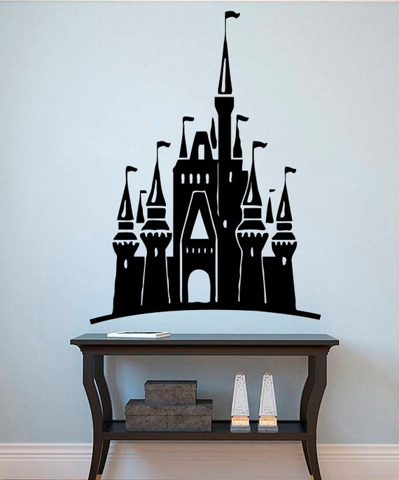 Disneyland Wall Vinyl Decal Castle Wall Vinyl by kellywallstickers