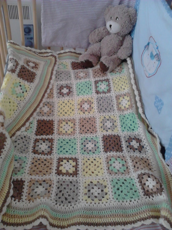 shabby chic patchwork crochet baby blanket afghan by shabby chic patchwork crochet baby blanket afghan by