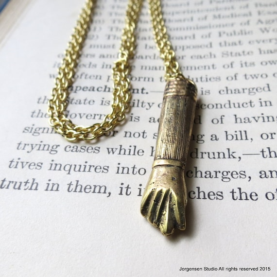 Italian Mano Fico Hand Pendant Figa Good Luck Charm Talisman