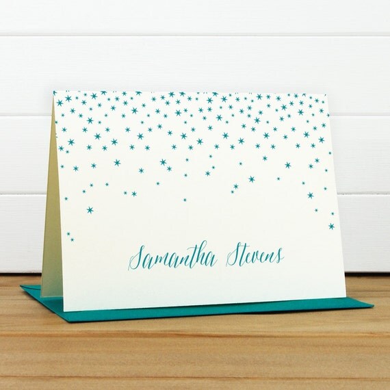 Personalized Stationery Set / Personalized by SilhouetteBlue