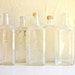 Instant Collection of Clear Glass Bottles 7 Old Bottles Vignette Centerpiece
