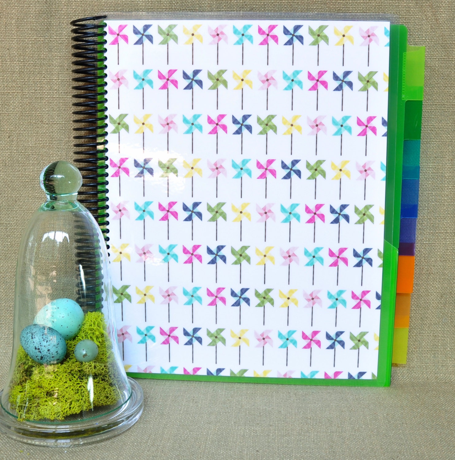 Spiral Bound Pocket Folder Organizer Book by LOLUdesigns on Etsy