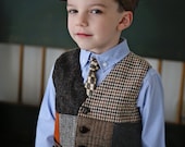 Little boys vest, vintage look vest, kids photo prop, Wedding vest, Boys wedding outfit, recycled suit coat vest Little boys vest, vintage look vest, kids photo prop, Wedding vest, Boys wedding outfit, recycled suit coat vest