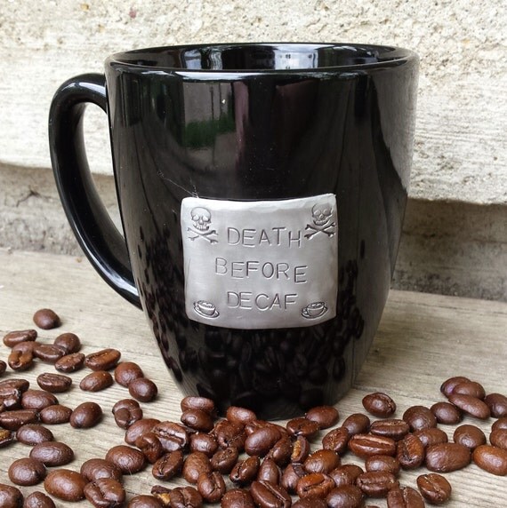 Funny Coffee Cup Personalized Mug Humorous Mugs Hand Stamped