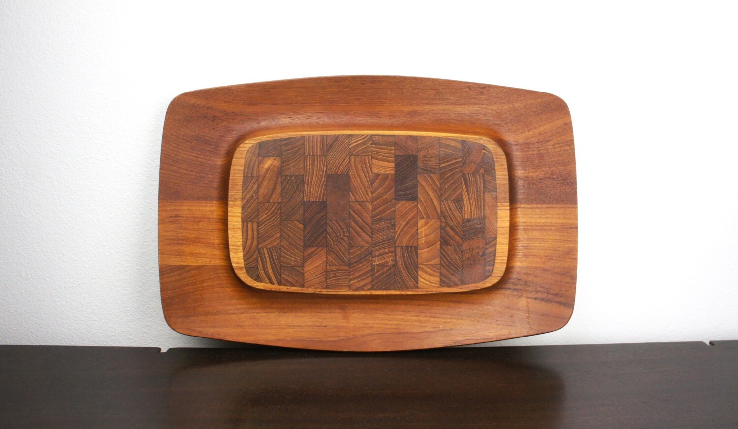 Large VIntage Dansk Rectangular Cheese Serving and Cutting Board