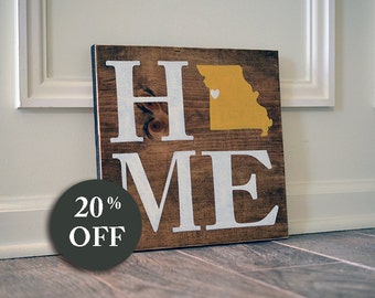 New Home Sign - New Home Housewarming Gift - New Home Decor - New Home Gifts - Personalize Home Sign - Sale - Wedding - State - Wall Hanging