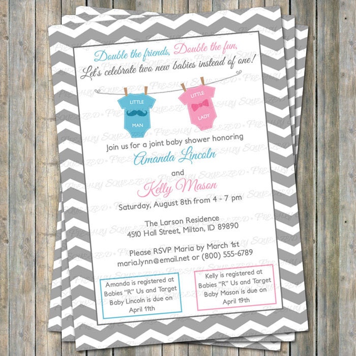 Double Baby Shower Invitations 9