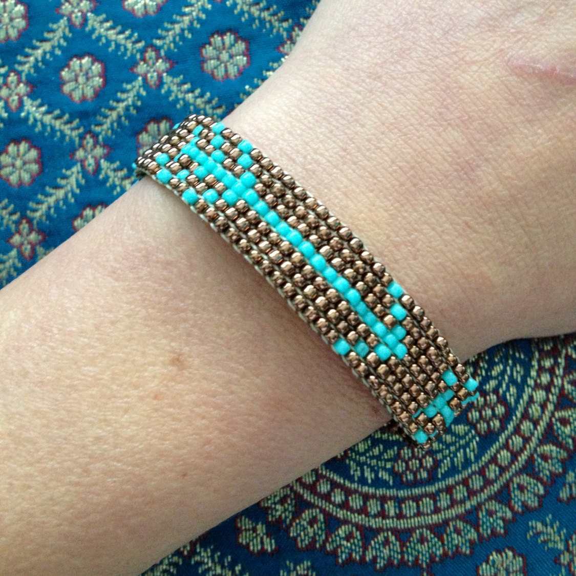 Arrow Bead Loom Bracelet by WanderlustArtistry on Etsy
